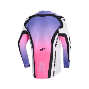 Alpinestars Supertech Pro Vista Motocross Jersey White/Purple/Black - Image 2
