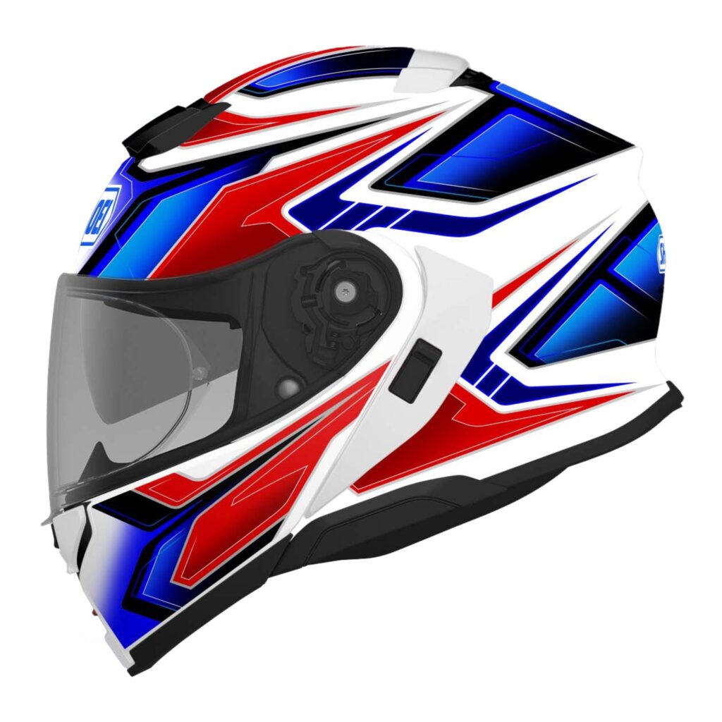 Shoei Neotec 3 Anthem TC-10 Road Helmet - White / Red / Blue