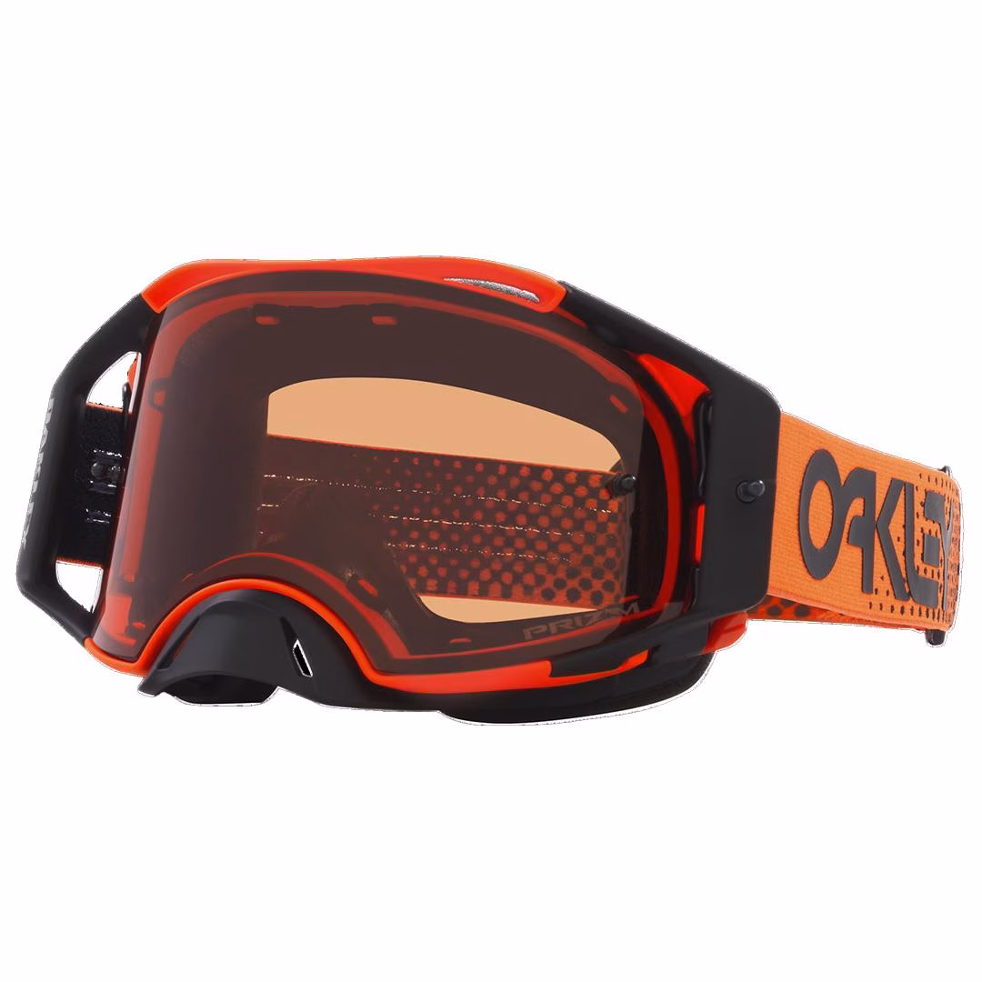 Oakley AirBrake Motocross Goggle Moto Orange B1B w/ PRIZM Bronze - Image 1