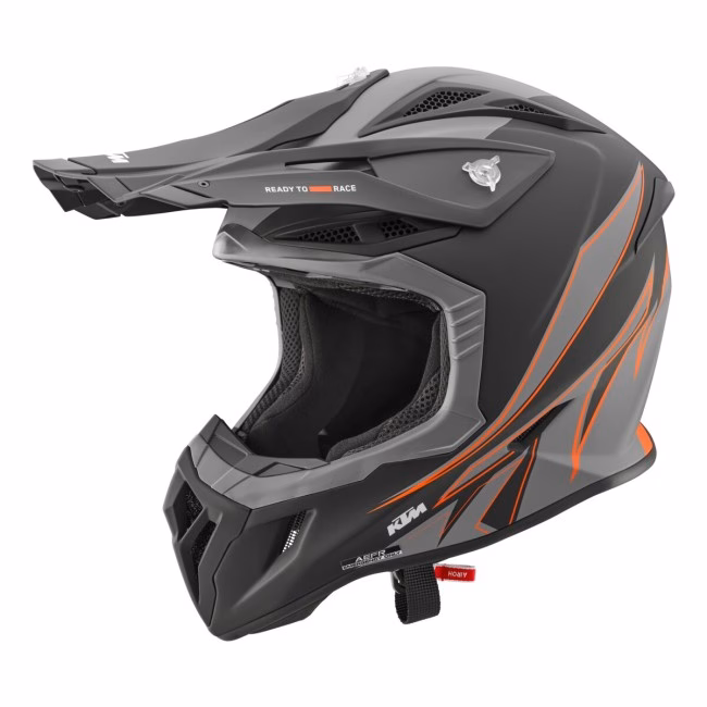 KTM Aviator Ace 2.0 Motocross Helmet Grey/Orange