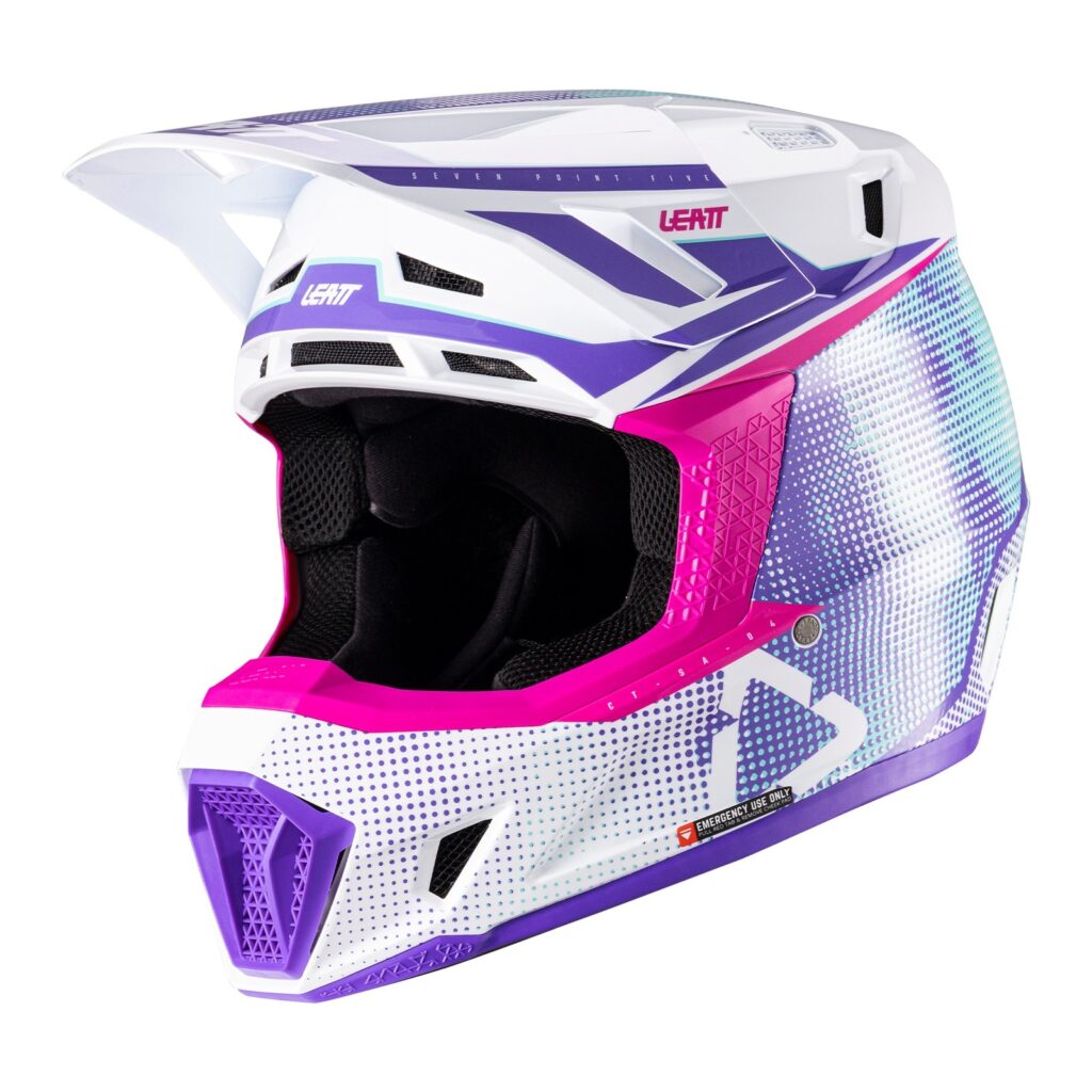 Leatt 7.5 Motocross Helmet Kit Purple