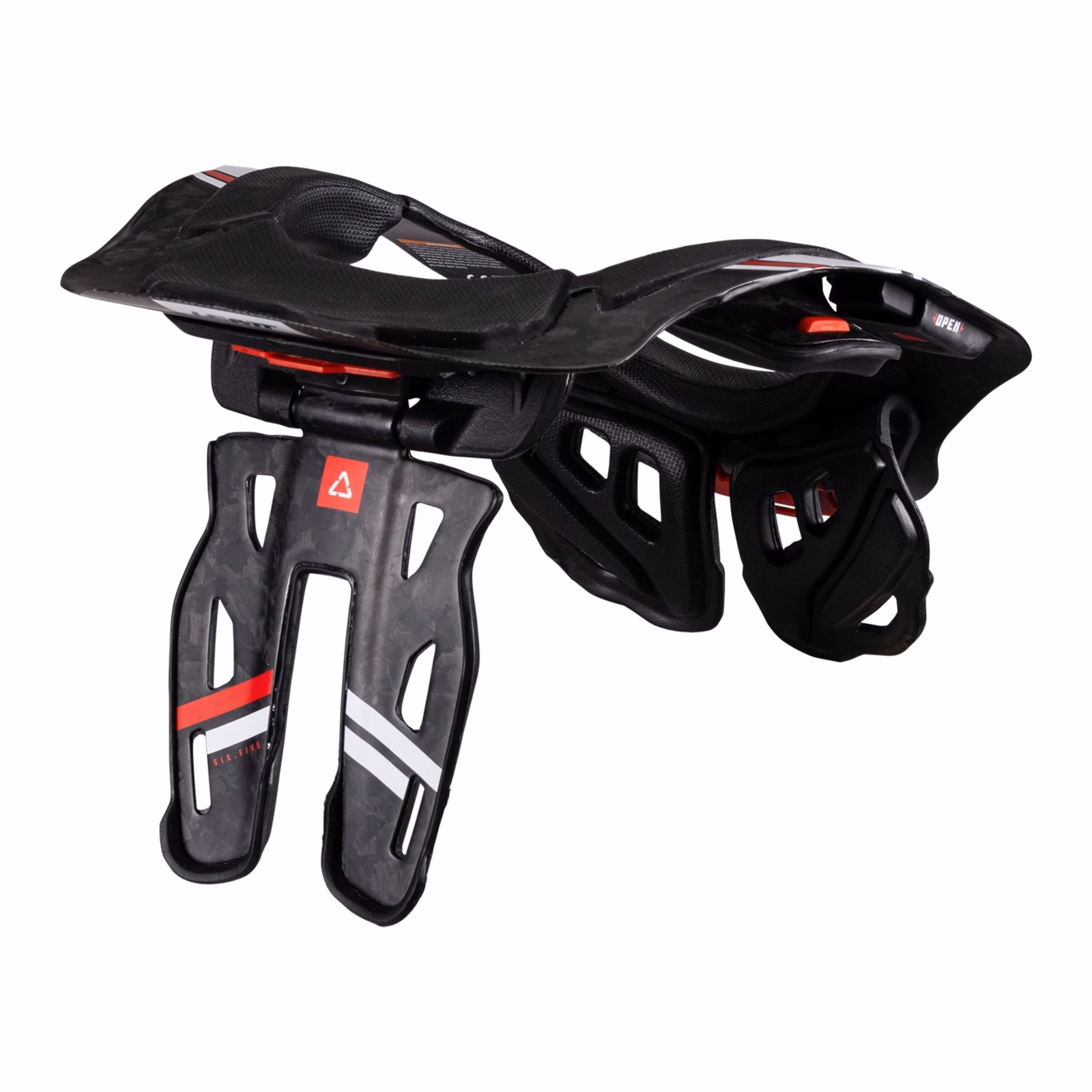 Leatt Neck Brace 6.5 Carbon - Black / White - Image 2