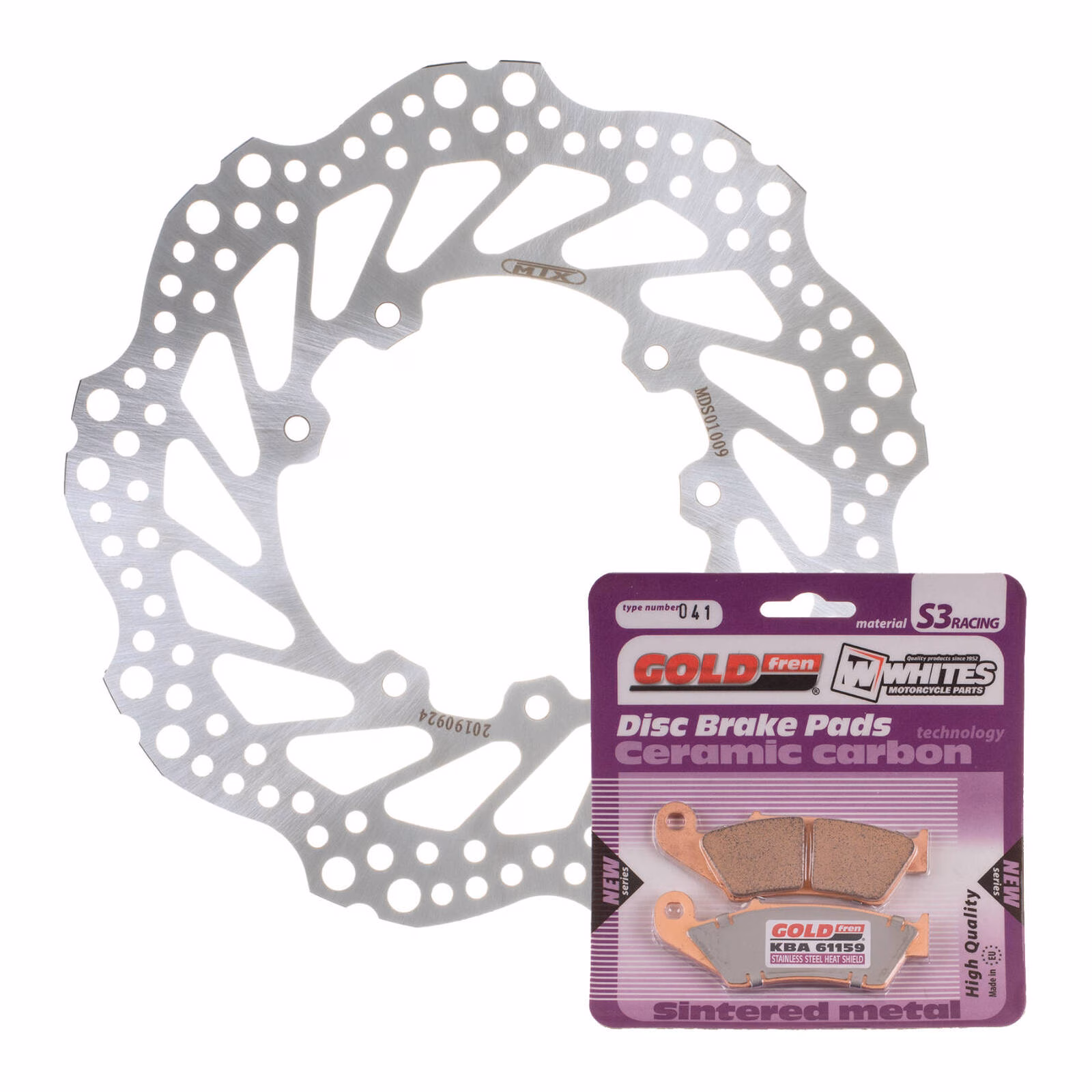 Brake Disc & Pad Front Kit - Honda CRF250R '04-'14 - Wave - Image 1