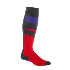 Fox 180 Flora MX Socks Grey/Red - Image 1