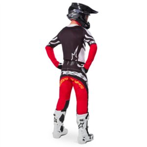 Alpinestars Techstar Deep Limited Edition Motocross Jersey Black/White/High Red - Image 4