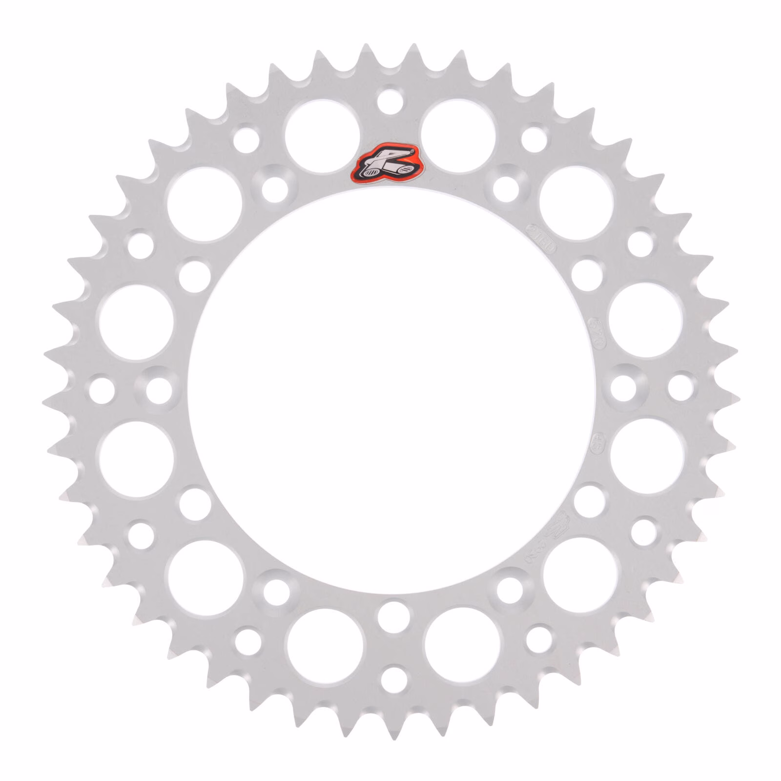 Renthal Sprocket Rear Silver 45T Alloy 7075 T6 Grooved GasGas - Image 1