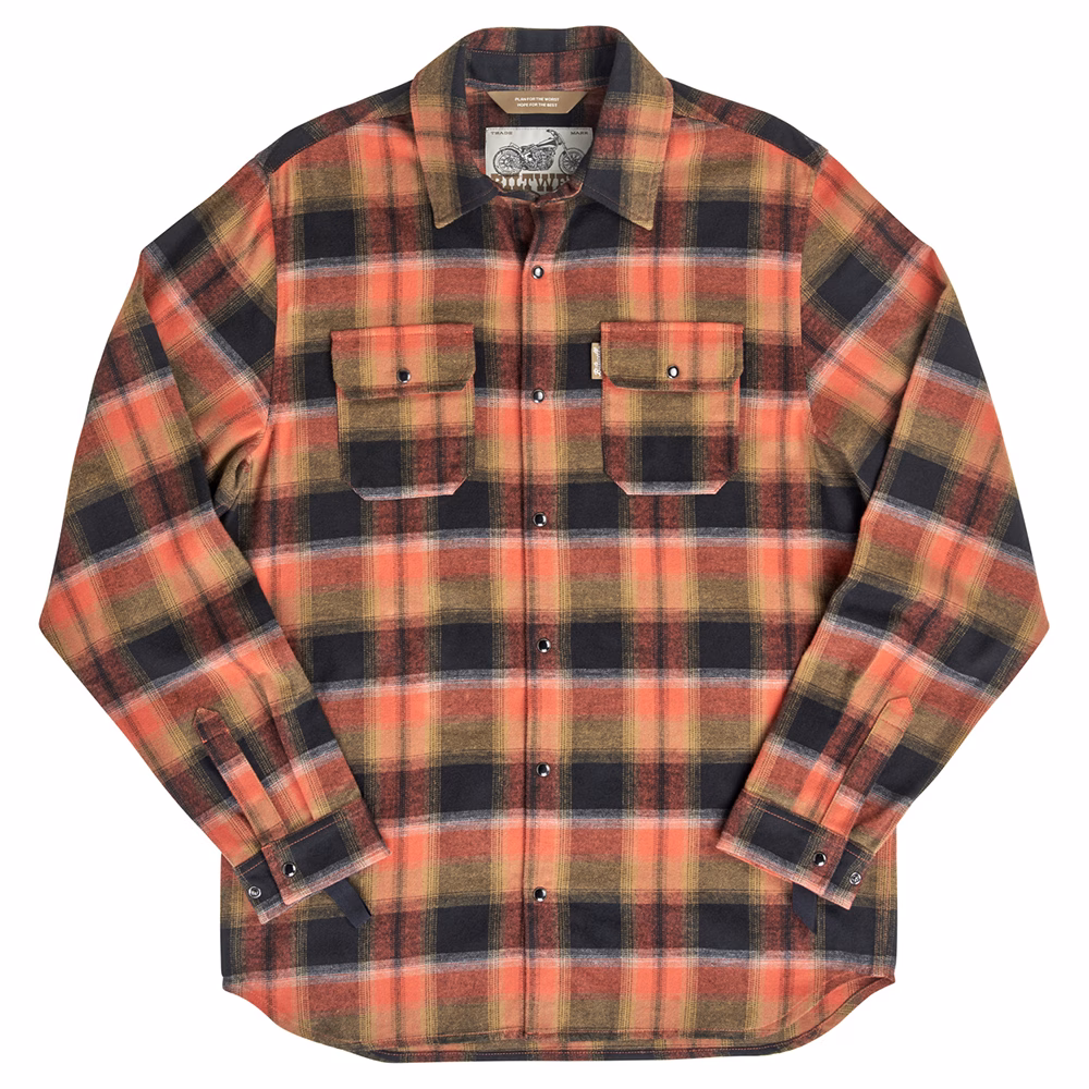 Biltwell Hi Test Flannel Shirt Rust
