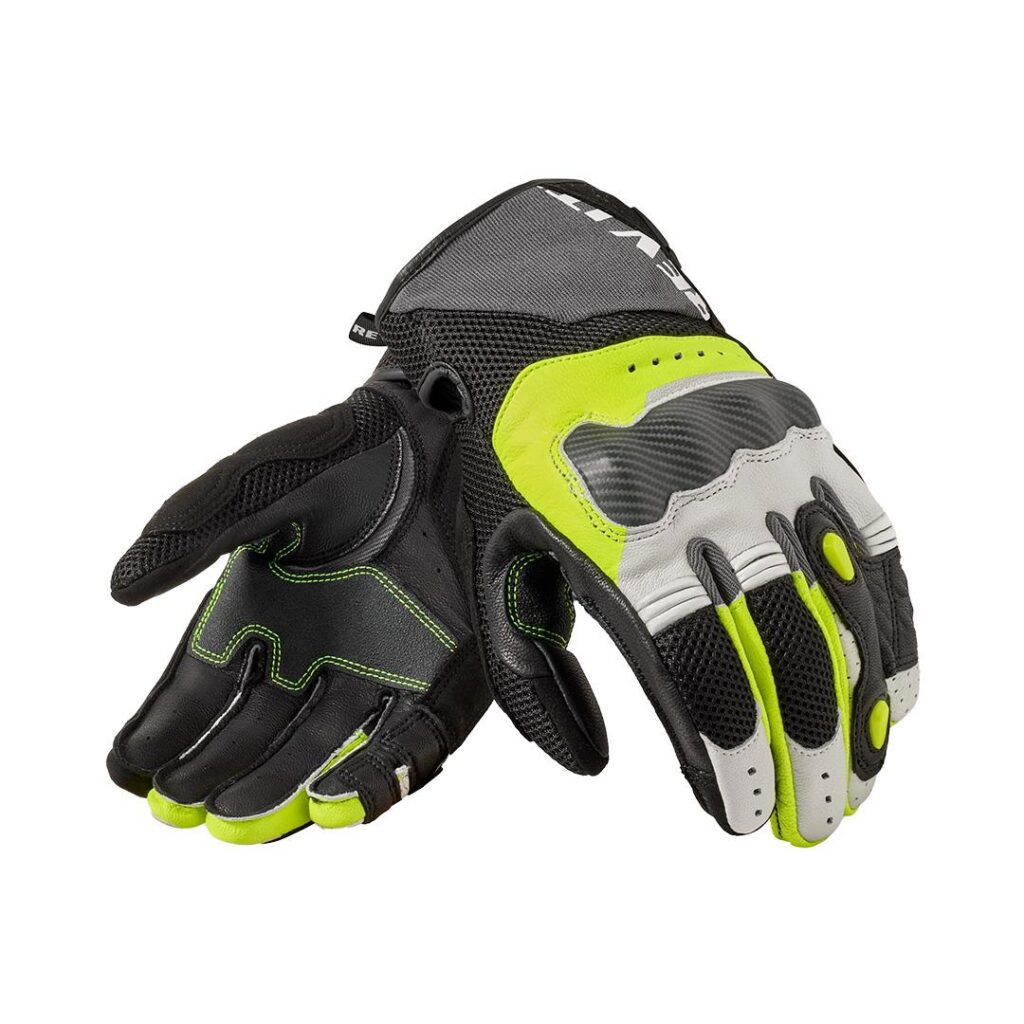 REV'IT! Blaze Road Gloves Light Grey/Neon Yellow