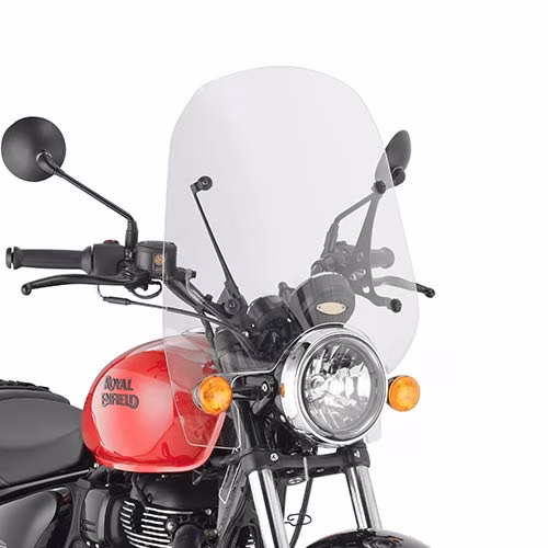 GIVI SCREEN CLEAR ROYAL ENFIELD METEOR 350 '21-> 45x51cm (NEEDS A9053A)