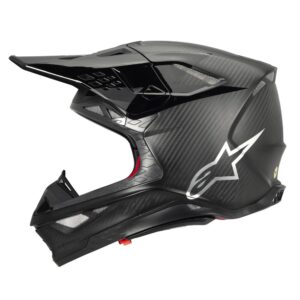 Alpinestars Supertech S-M10 Motocross Helmet Black Carbon Matte/Gloss - Image 2