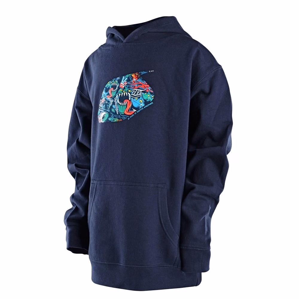 Troy Lee Designs History Classic Pullover Hoodie Youth Navy
