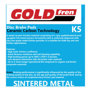 GOLDfren Brake Pads GF278 - K5 - Image 2