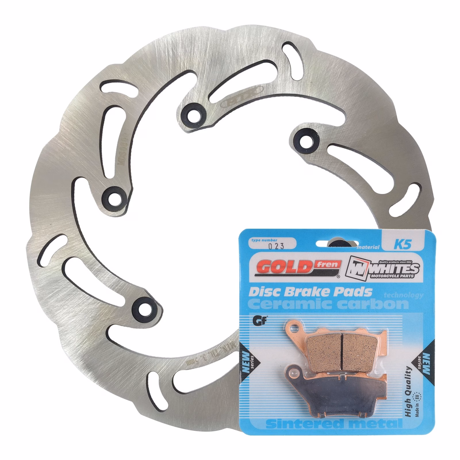 Brake Disc & Pad Rear Kit - KTM 450 EXC '03 - Wave - Image 1