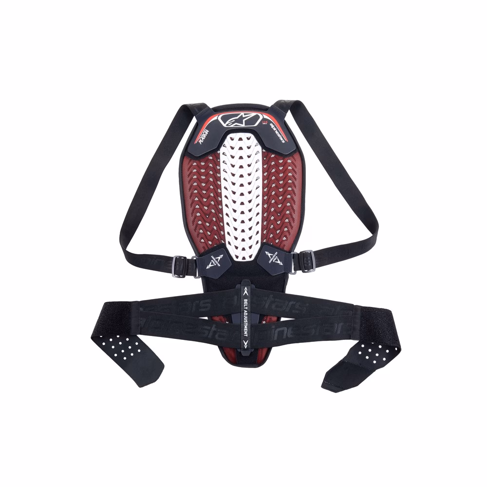 Alpinestars Nucleon Plasma Back Protector With Strap Black/White/Red