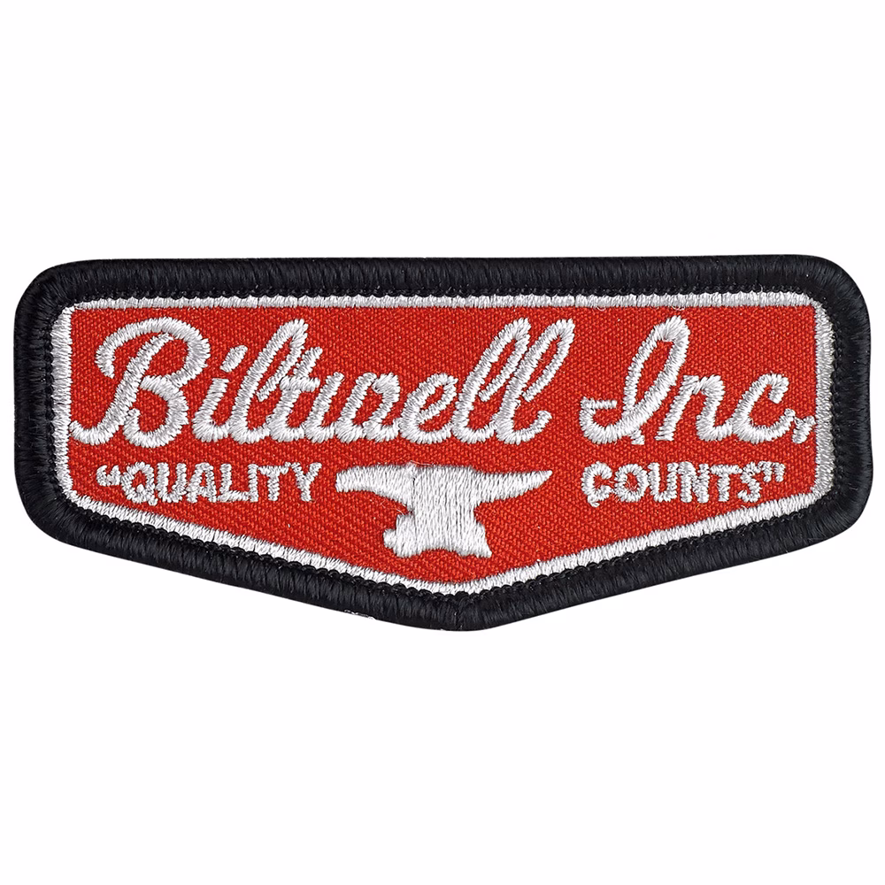 Biltwell Patch 3" Shield Red/Grey/Black