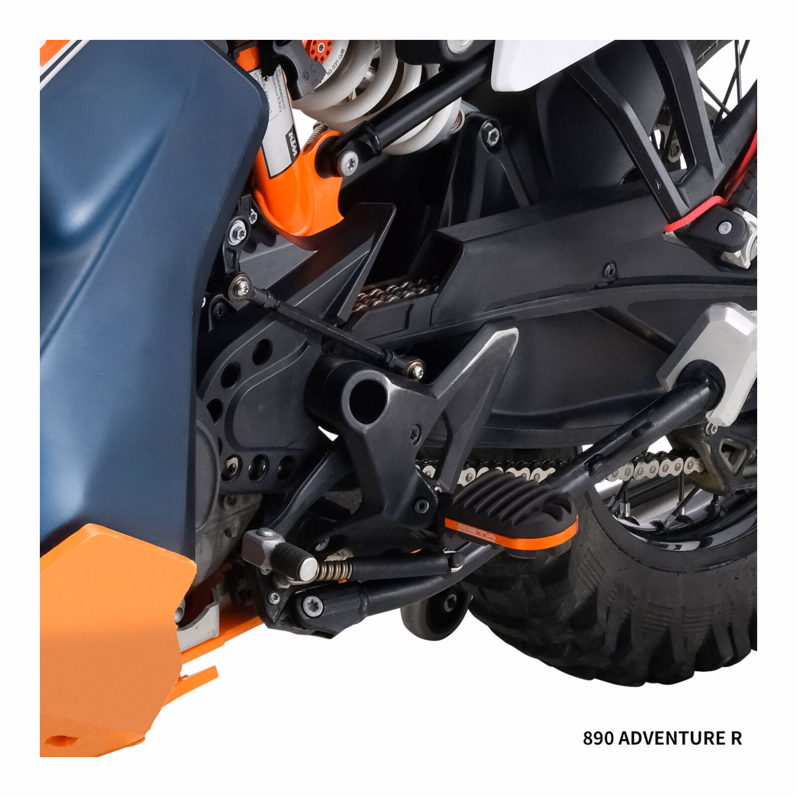 Zeta Adventure Foot Pegs KTM – Orange - Image 5