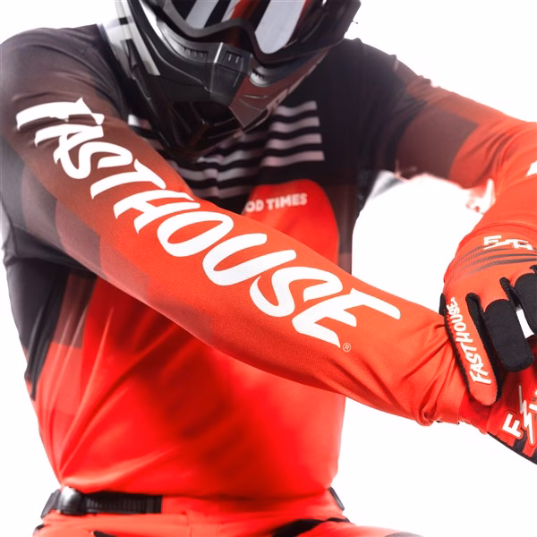Fasthouse Elrod HyperSonic Motocross Jersey, Red