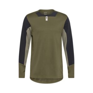 Fox Defend LS Jersey Olive Green - Image 1