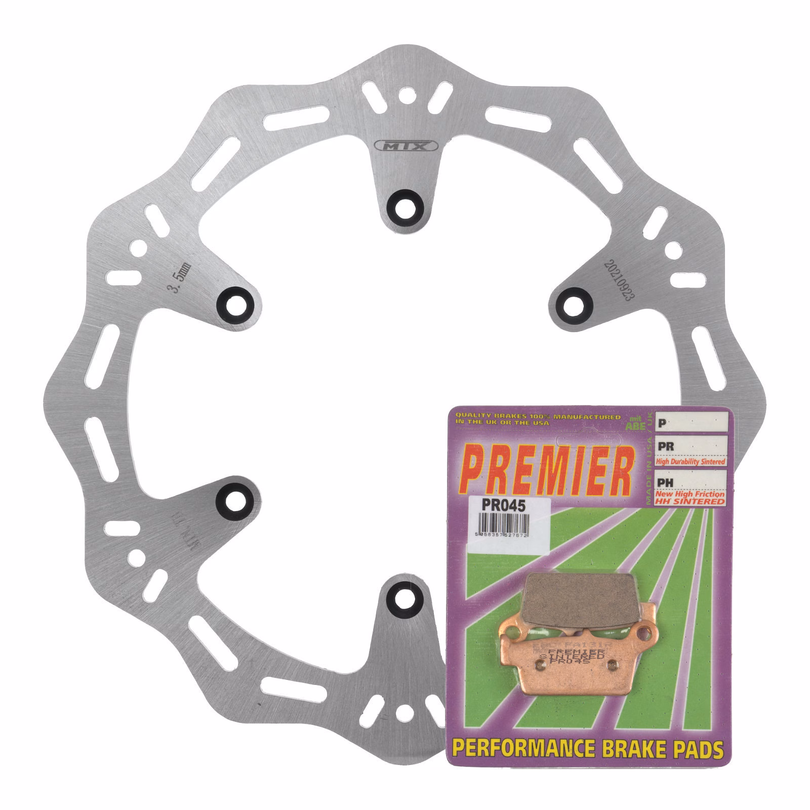 MTX Hornet Disk & Premier Pad Rear Kit - Yamaha - Image 1