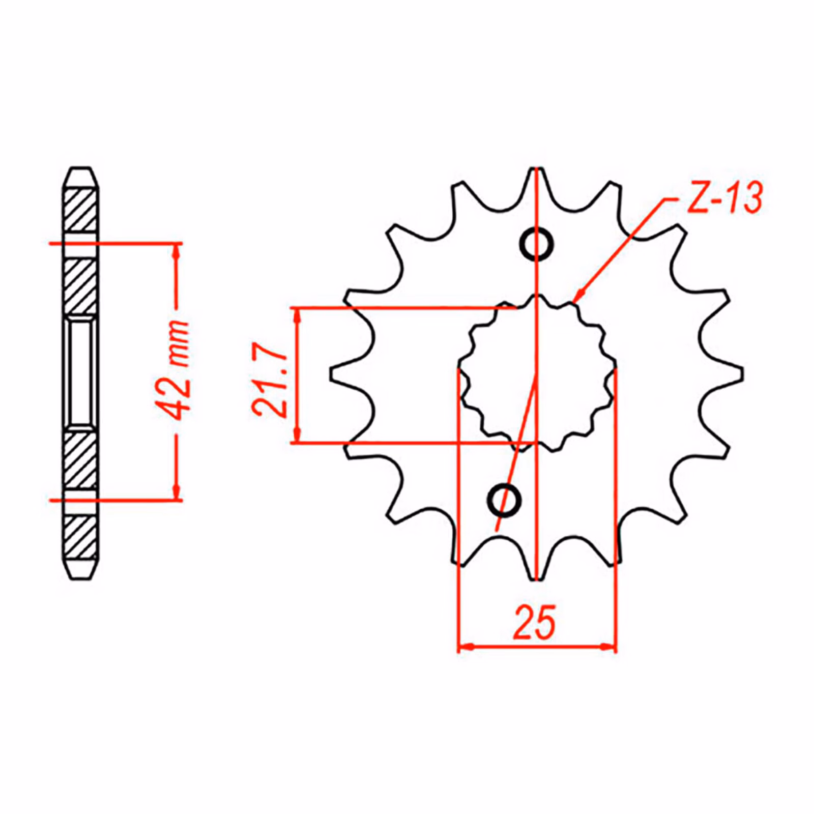 Sprocket Front MTX 565 15T #520 - Image 1