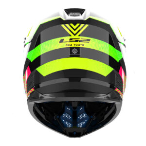 LS2 MX706J COZ Motocross Helmet Youth Chromatic Black / Hi-Vis Pink - Image 4