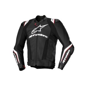 Alpinestars Missile v3 Ignition Leather Road Jacket Black/White - Image 1