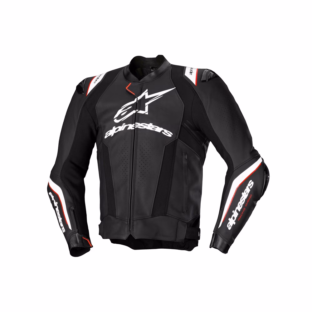Alpinestars Missile v3 Ignition Leather Road Jacket Black/White