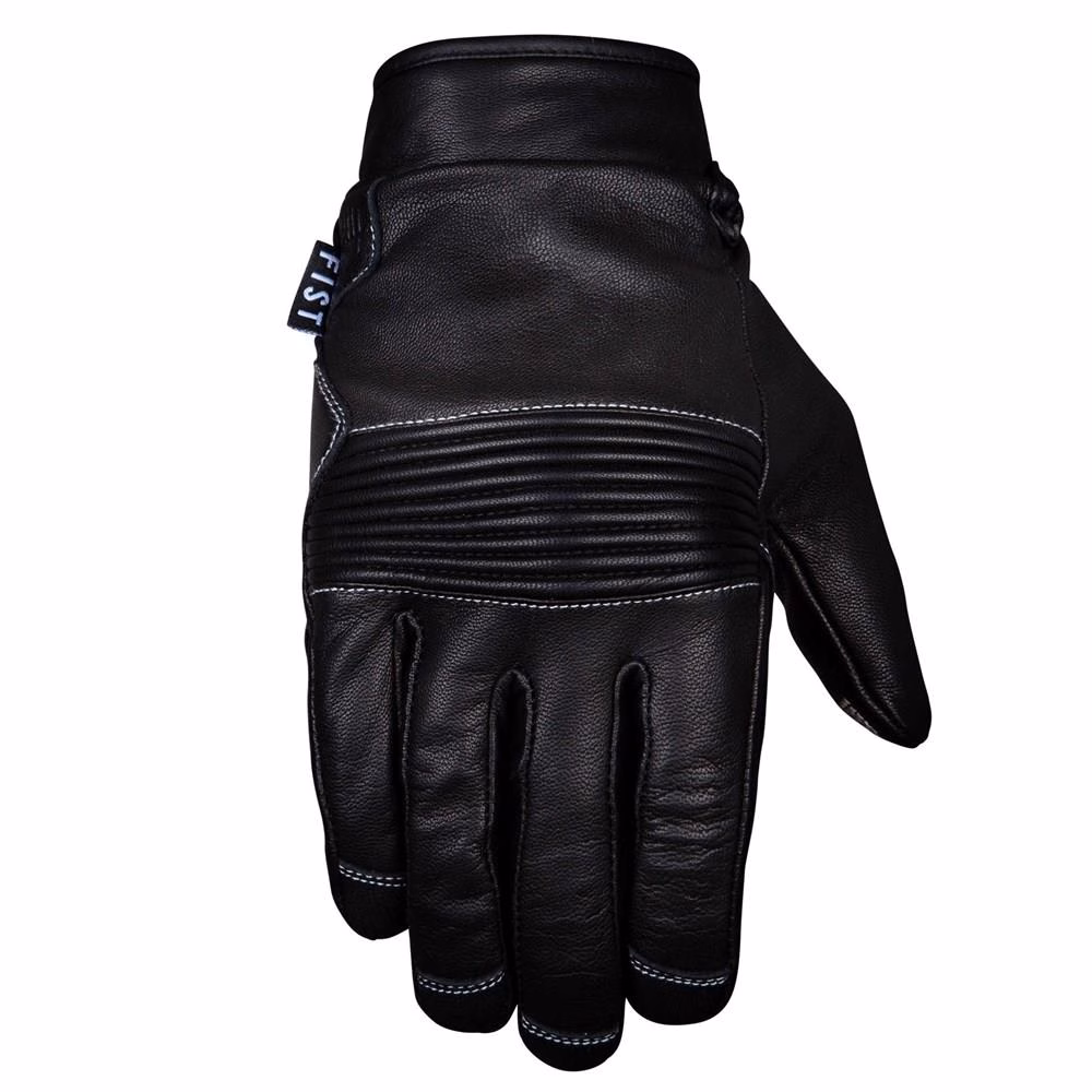 Fist Road Warrior Full Grain Leather Road Gloves Black