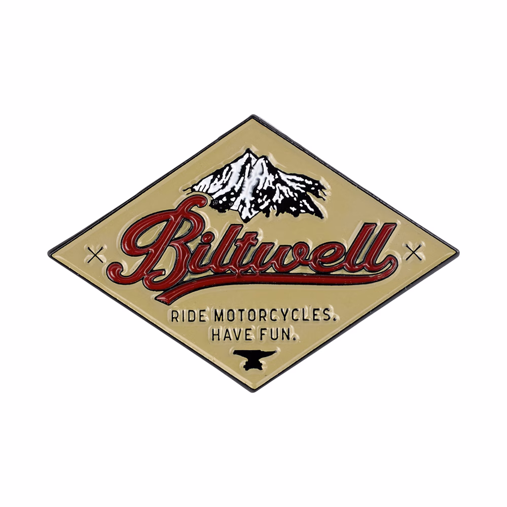 Biltwell Enamel Pin CRS Red/Beige