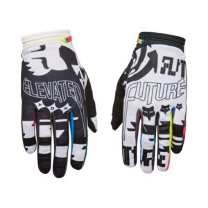 Fox 180 Image Cosmo Motocross Gloves White/Black - Image 1