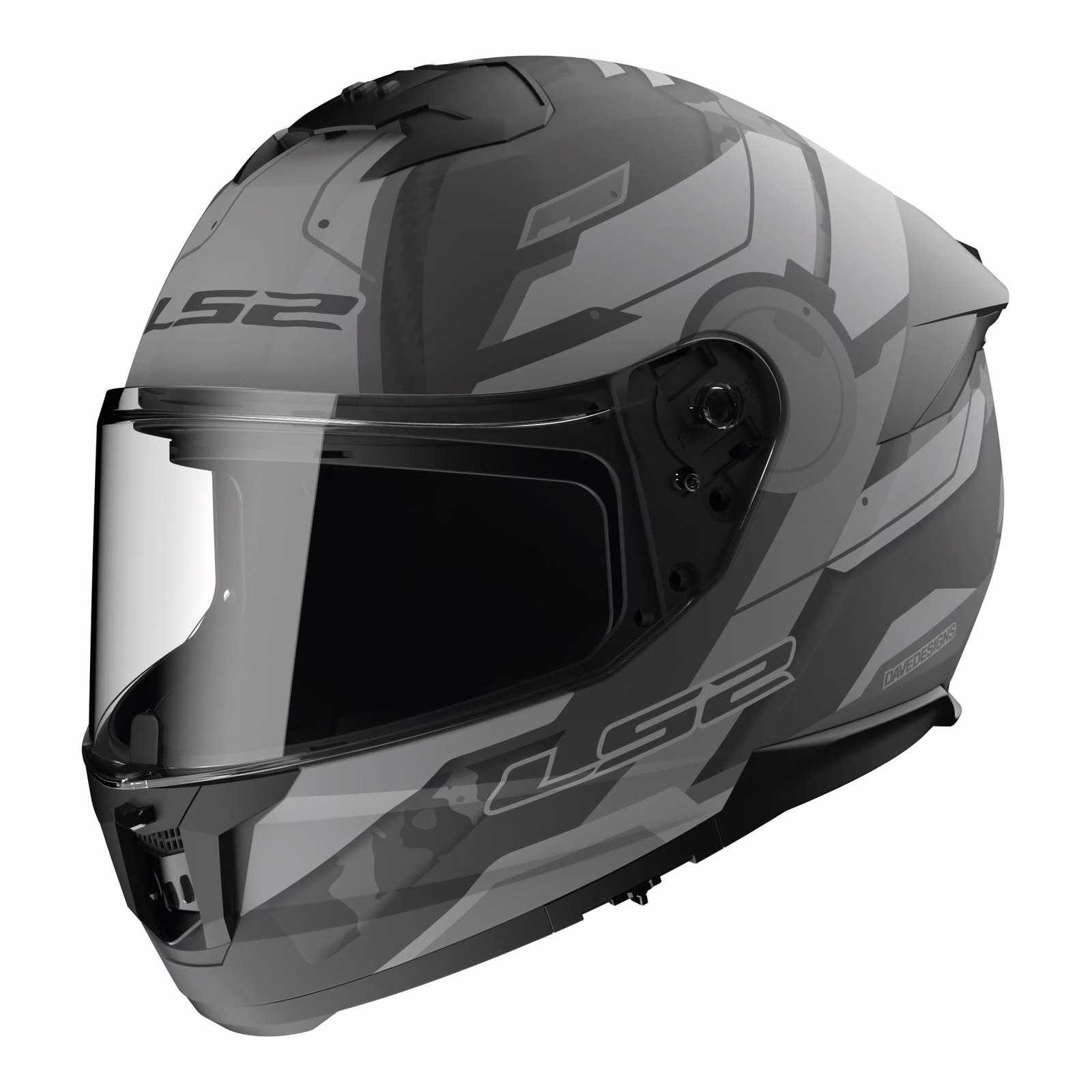 LS2 FF808 Stream II Shadow Road Helmet Matte Titanium / Grey - Image 10