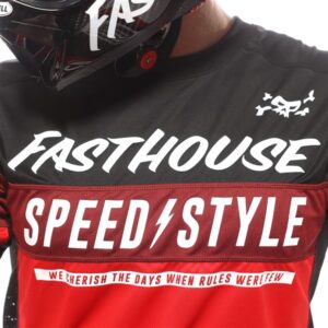 Fasthouse Grindhouse Akin Jersey, Red/Black - Image 3