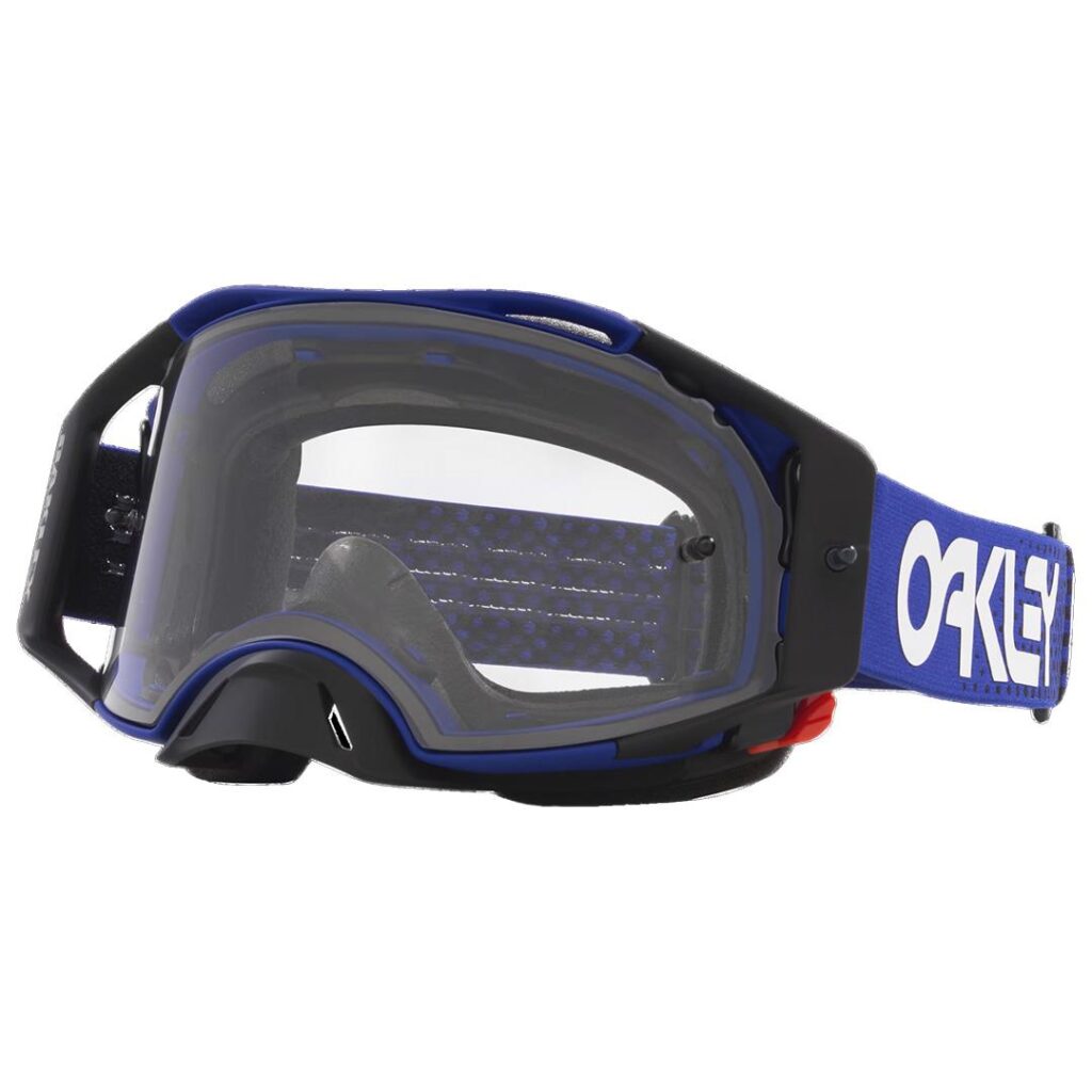 Oakley AirBrake Motocross Goggle Moto Blue B1B w/ Clear Lens