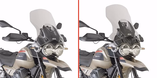 GIVI SCREEN MOTO GUZZI V85 TT '24-> CLEAR 58x45 - 9cm TALLER