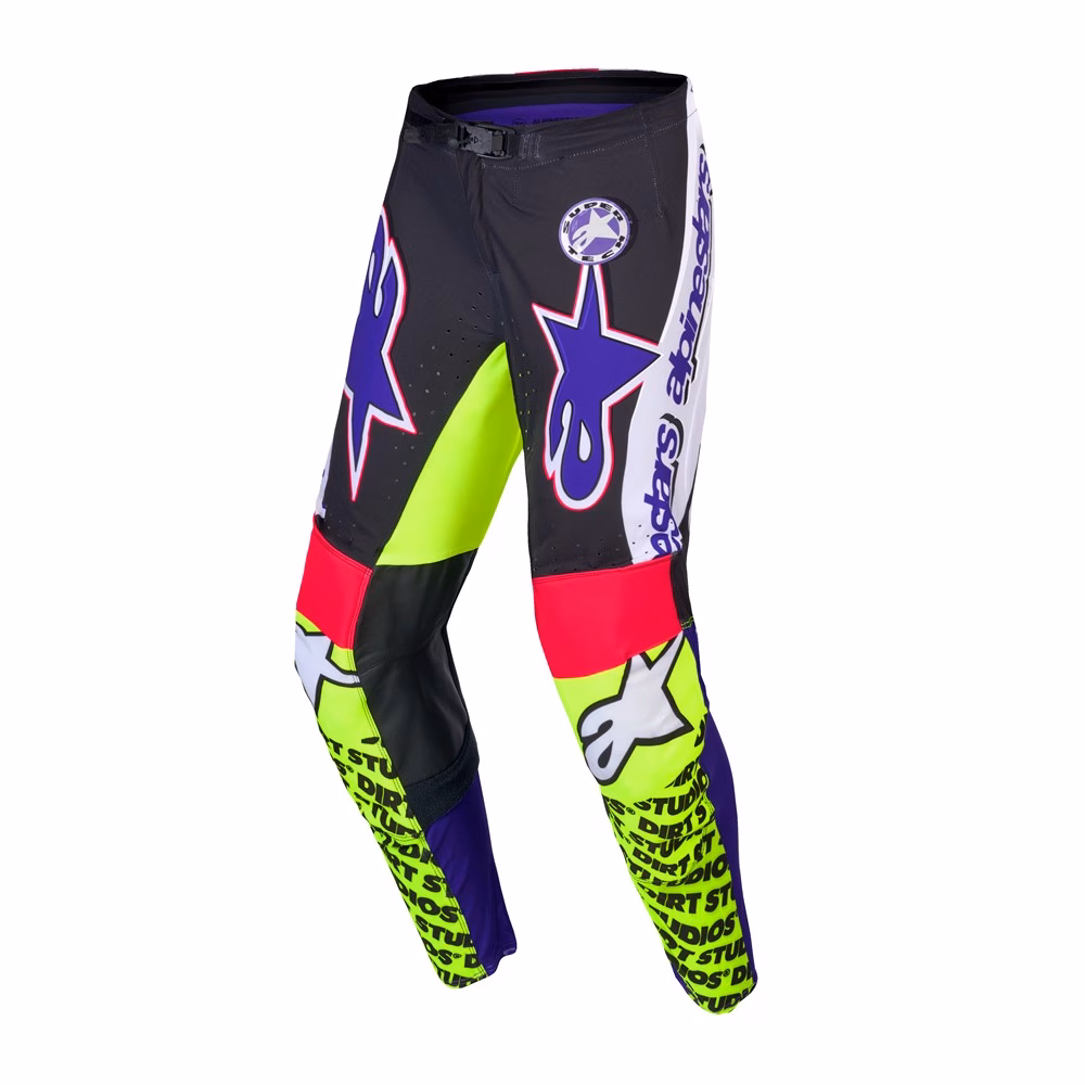 Alpinestars Supertech Limited Edition Dirt Studios Pant White/Purple/Yellow