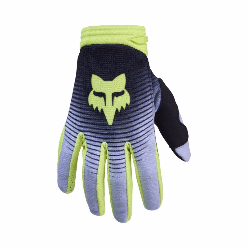 Fox 180 Collect Motocross Youth Gloves Grey/Yellow