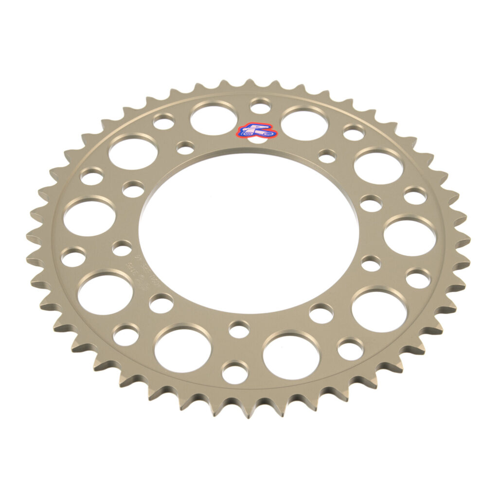 Renthal Sprocket Rear Silver 46t Alloy 7075 T6 Grooved Suzuki
