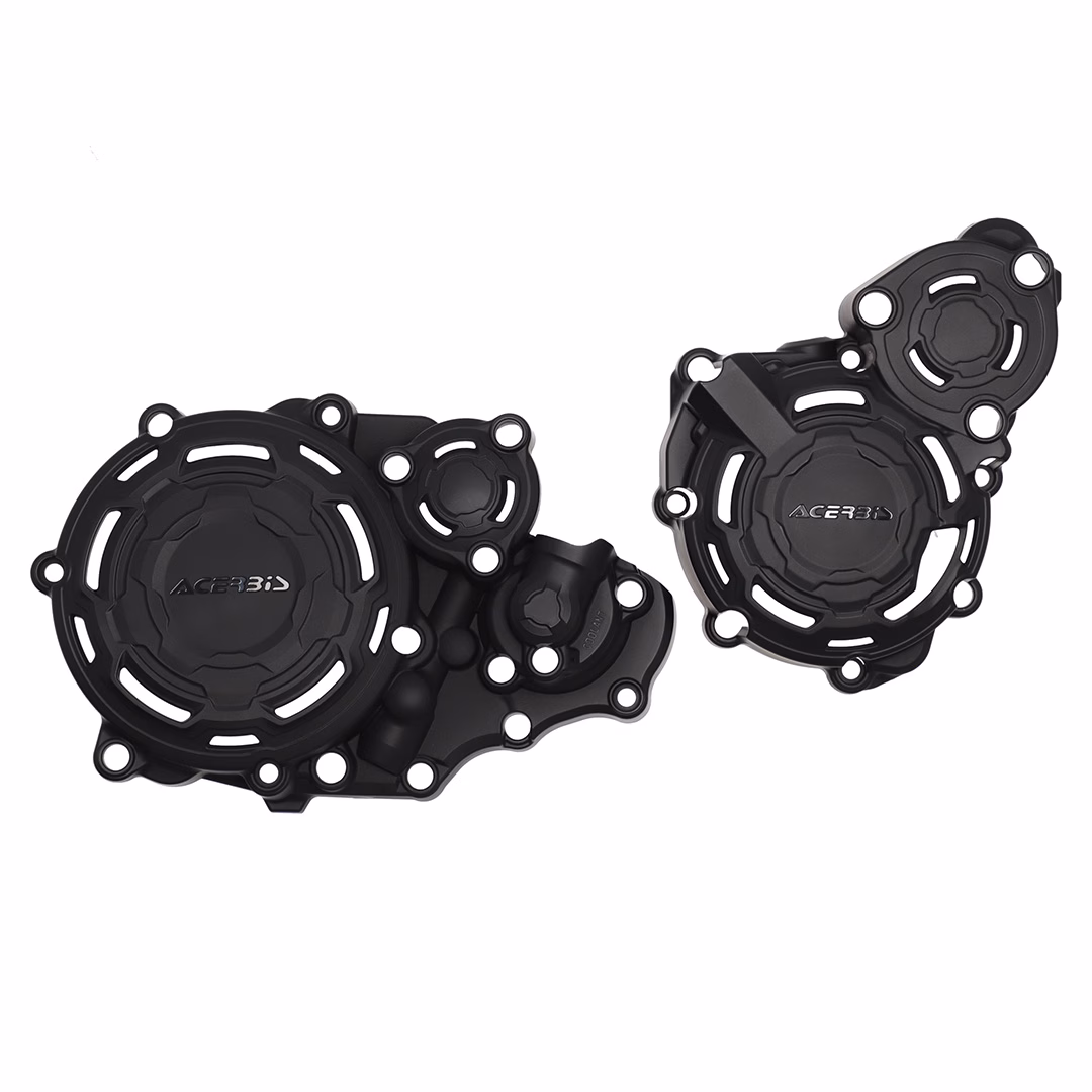 Acerbis X-power Engine Case Cover Kit Black DRZ 400 - Image 1
