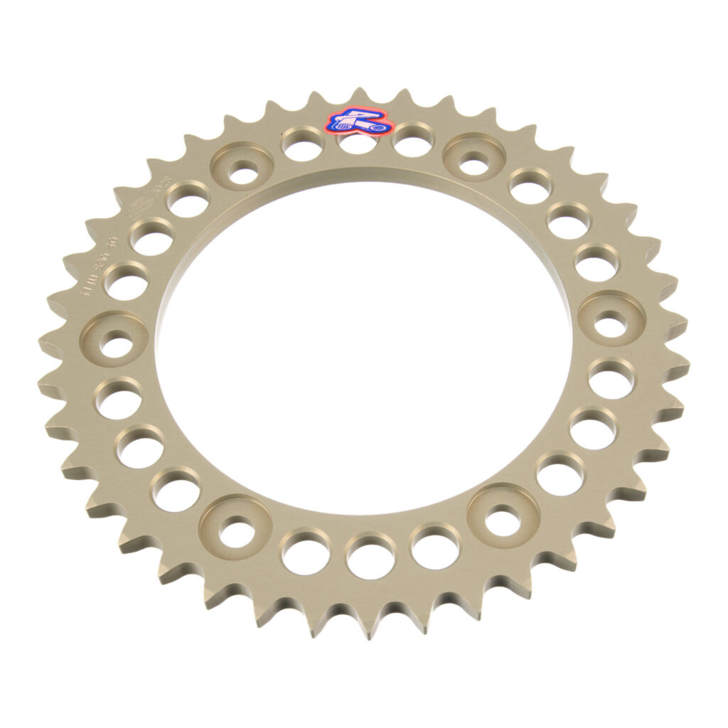 Renthal Sprocket Rear Silver 40T Alloy 7075 T6 Grooved Honda
