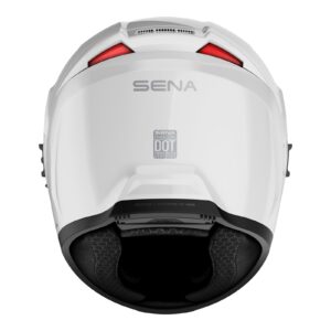 Sena Phantom Smart Road Helmet with Mesh Comms Gloss White - Image 5