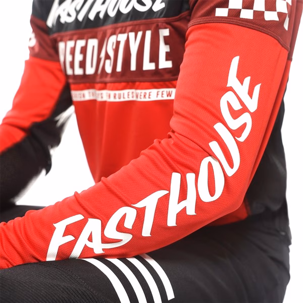 Fasthouse Grindhouse Akin Jersey, Red/Black