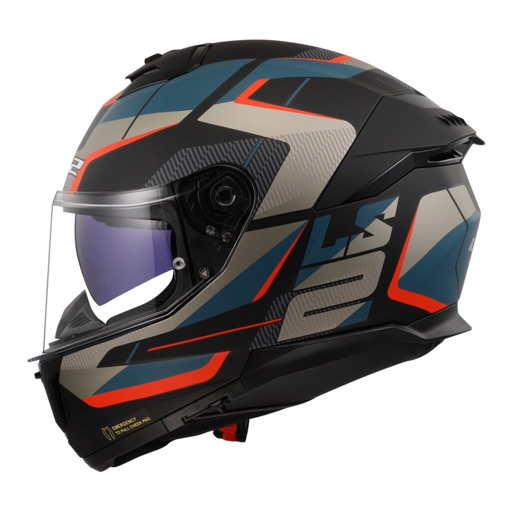 LS2 FF808 Stream II Road Helmet Matte Black / Blue