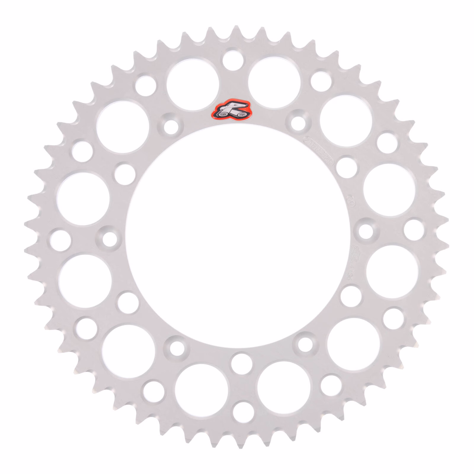 Renthal Sprocket Rear Silver 50T Alloy 7075 T6 Grooved GasGas - Image 1