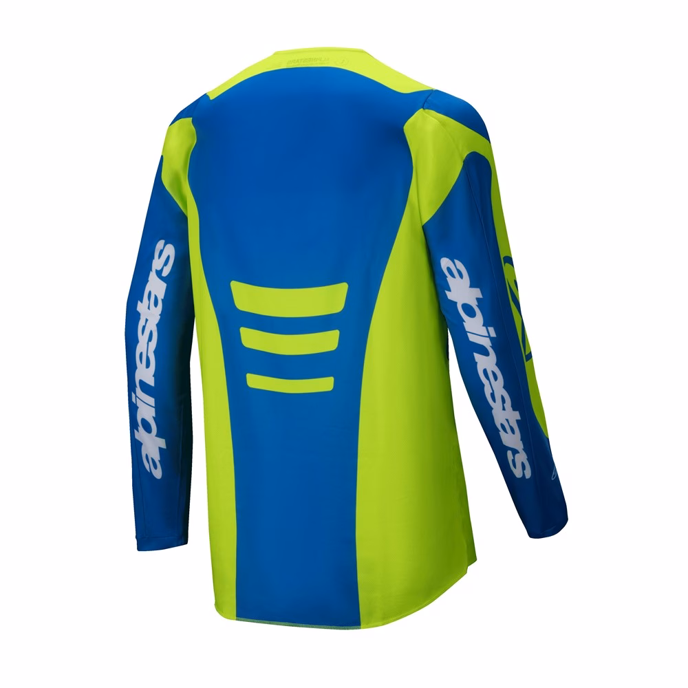 Alpinestars Fluid Haul Motocross Jersey Yellow Fluoro/Blue