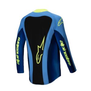 Alpinestars Techstar Melt Motocross Jersey Yellow Fluoro/Blue - Image 2