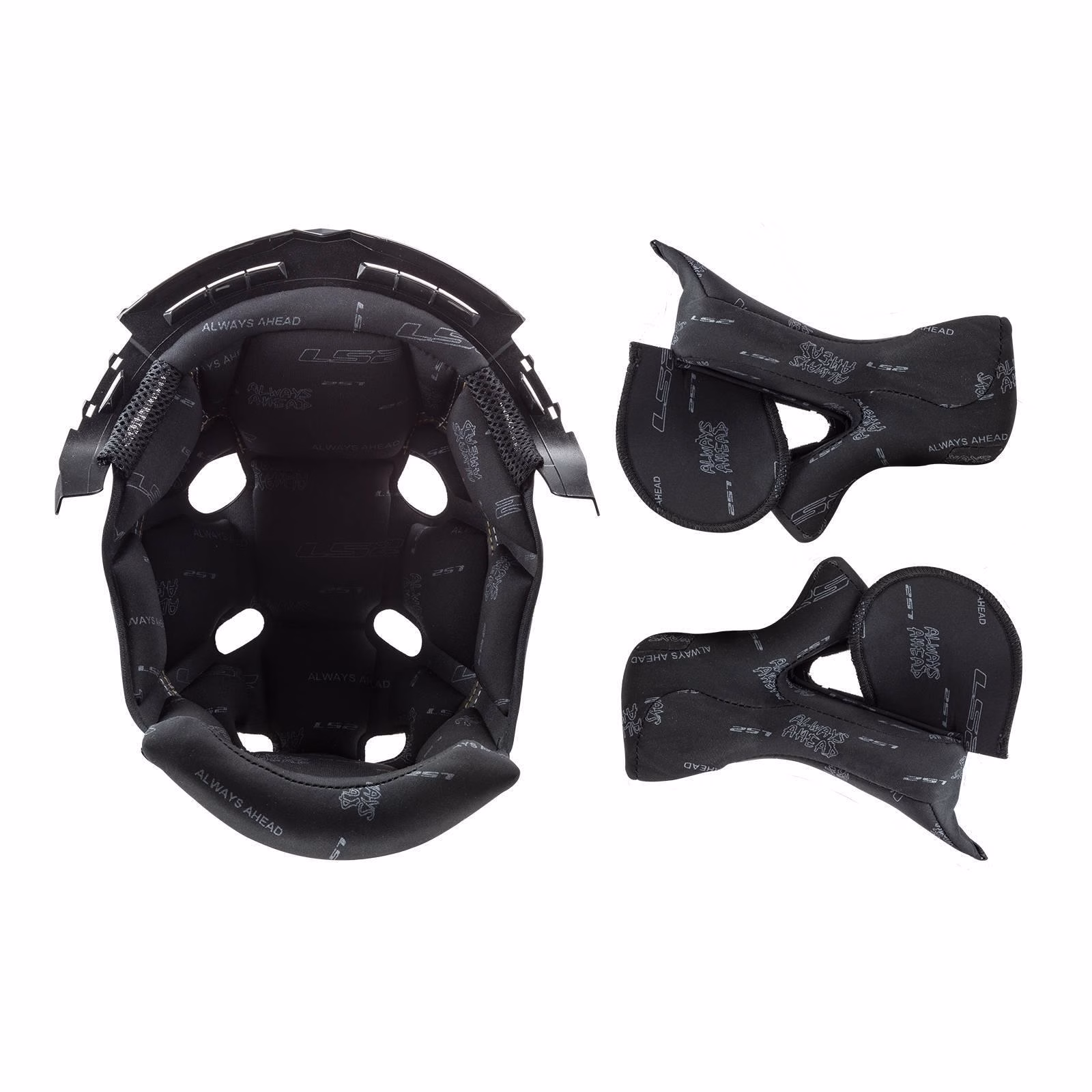LS2 MX470 SUBVERTER LINER/CHEEK PAD SET BLACK - Image 1