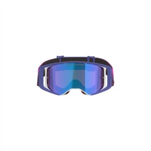 Alpinestars Supertech Vision Vista Motocross Goggle Purple/Fluoro Pink - Mirror Blue Lens - Image 2