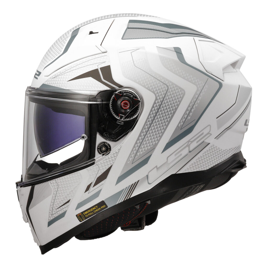 LS2 FF811 Vector II Alizer Road Helmet Matte White / Silver