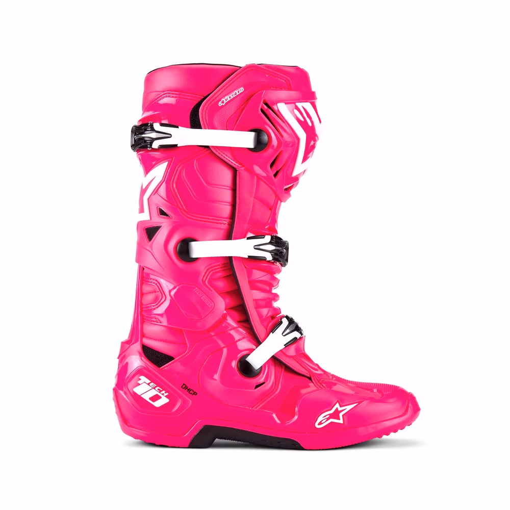 Alpinestars Tech-10 Motocross Boots Diva Pink/White