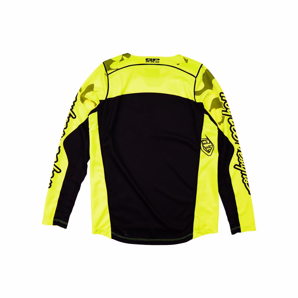 Troy Lee Designs GP Pro Blotted Motocross Jersey Youth Flo Yellow